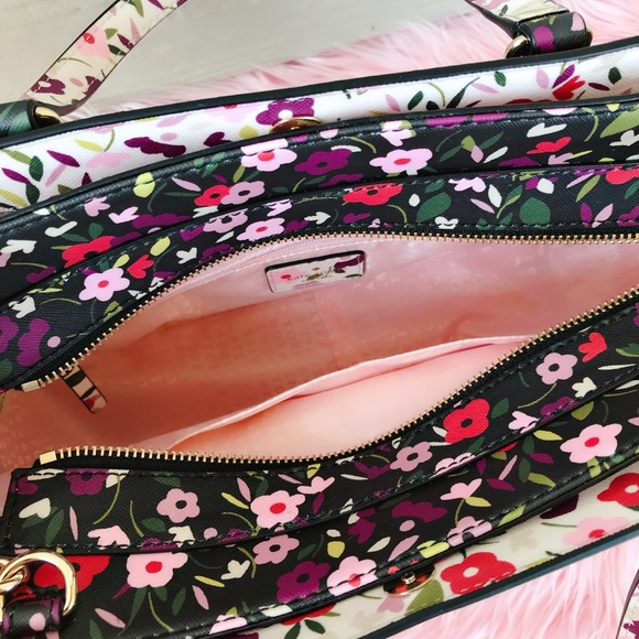 Kate Spade Laurel Way Boho Floral Reese Purse Bag - Picture 4 of 8